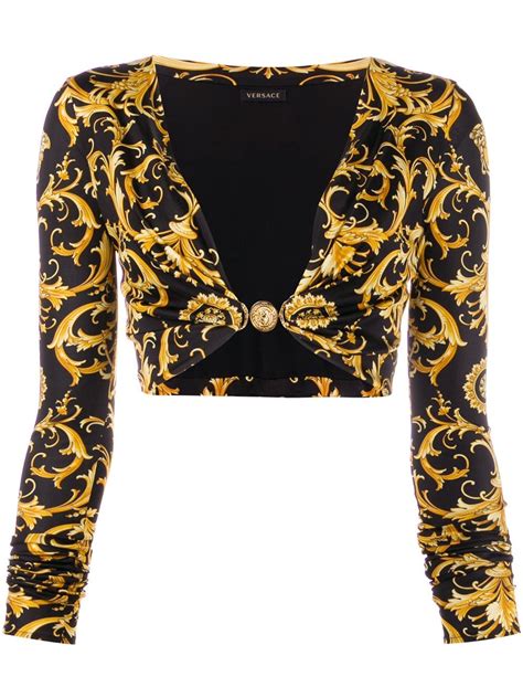 versace crop top womens|versace tops women on sale.